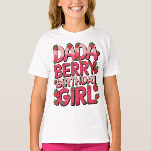 DADA VAN DE BESSEN VERJAARDAG MEISJE Partij Aardbe T-shirt