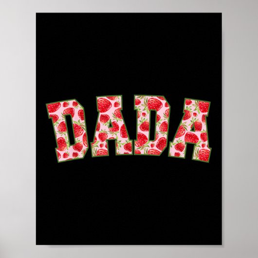 Dada van de eerste aardbeienfamilie poster (Voorkant)