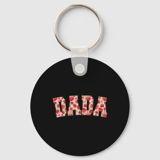 Dada van de eerste aardbeienfamilie sleutelhanger (Voorkant)