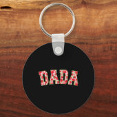 Dada van de eerste aardbeienfamilie sleutelhanger (Voorkant)