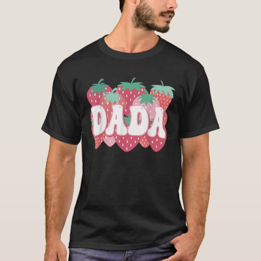 Dada van de eerste aardbeienfamilie t-shirt (Voorkant)