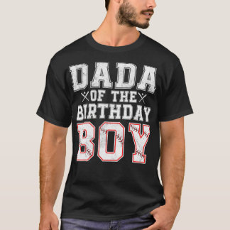 Dada van de familie van de honkbal van de geboorte t-shirt