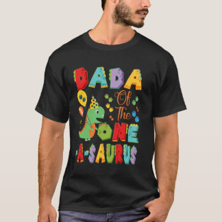Dada van de One-a-Saurus 1st Birthday Boy Dinosaur T-shirt