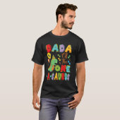 Dada van de One-a-Saurus 1st Birthday Boy Dinosaur T-shirt (Voorkant volledig)