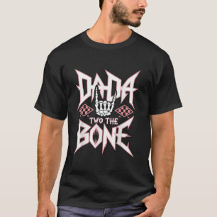 Dada van de slechte twee de bot-verjaardag 2 jaar  t-shirt