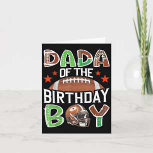Dada van de verjaardag Boy Game Day Football Lover Kaart
