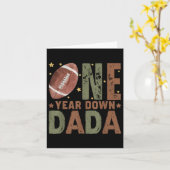 Dada van het 1 jaar oude Football 1e jaar Down Bir Kaart (Gele Bloem)