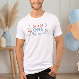 Dada van One Silly Goose 1e Verjaardag Vader Shirt