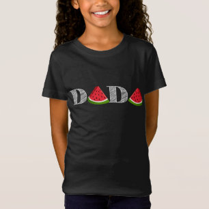 Dada Watermeloen Grappige Zomer Fruit Grote Pap, V T-shirt