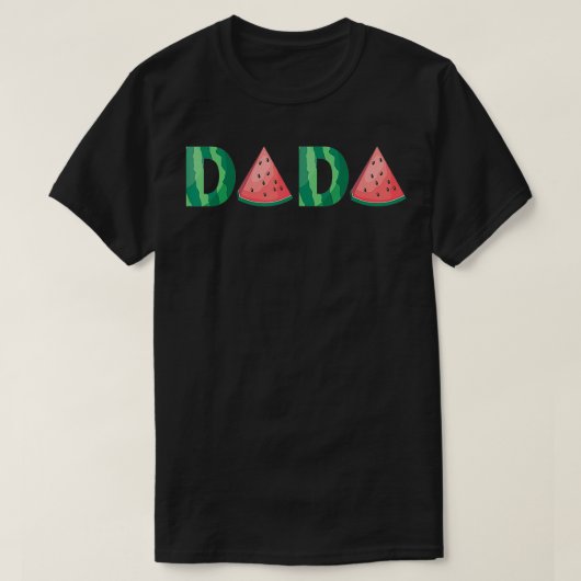 Dada Watermelon Funny Summer Fruit Gift Great Fat T-shirt (Design voorkant)