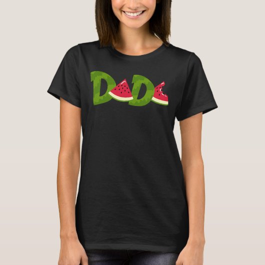 Dada Watermelon Summer Fruit Great Vaderdag T-shirt (Voorkant)