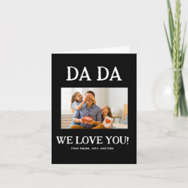 Dada We Love You Vaders Dag Verjaardag Gepersonali Notitiekaartje