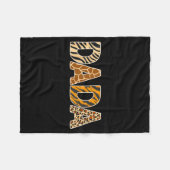 Dada wild dierprint zebra giraffe tijger luipaard fleece deken (Voorkant (Horizontaal))