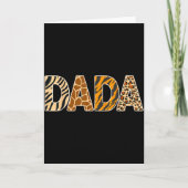 Dada wild dierprint zebra giraffe tijger luipaard kaart (Voorkant)