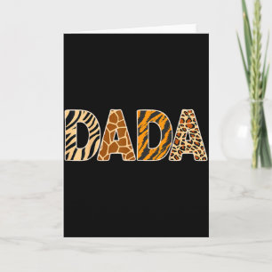 Dada wild dierprint zebra giraffe tijger luipaard kaart