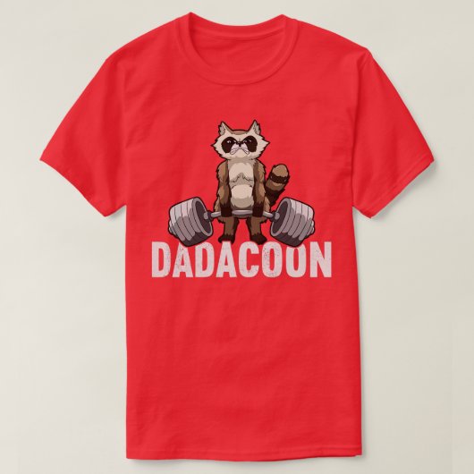 Dadacoon Raccoon Pap Trash Panda Fathers Day T-shirt (Design voorkant)