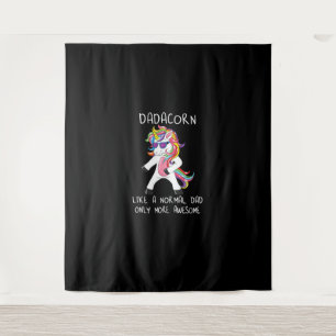 Dadacorn als een vader alleen meer Geweldige floss Wandkleed