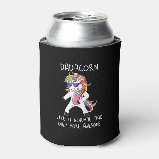 Dadacorn Als Een Vader Maar Dan Veel Icooler Floss Blikjeskoeler (Blikje Voorkant)