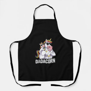 Dadacorn Eenhoorn Dad Vaderdag Funny Rainbow Un Schort