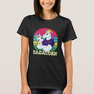 Dadacorn Eenhoorn Vader Van De Verjaardag Meisje P T-shirt