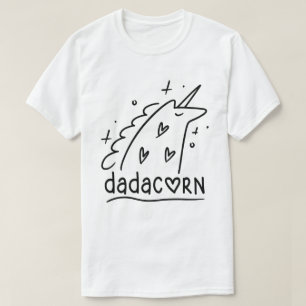 Dadacorn Funny Unicorn Dad Vaderdag Gift T-shirt