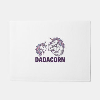 Dadacorn Funny Unicorn Dad Vector Shirt Design_1 Deurmat