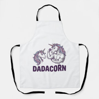Dadacorn Funny Unicorn Dad Vector Shirt Design_1 Schort