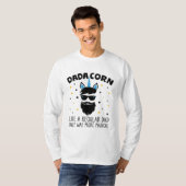Dadacorn Gift Vaderdag Papa Beard T-shirt (Voorkant volledig)
