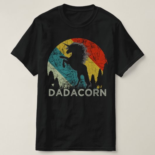 dadacorn grappig cadeau voor vaders dag t-shirt (Design voorkant)