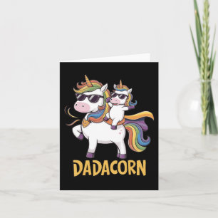 Dadacorn Grappige Eenhoorn Vader Grafisch Vaderdag Kaart