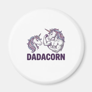 Dadacorn Grappige Eenhoorn Vader Vector Shirt Ontw Magneet