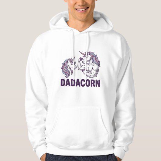 Dadacorn Grappige Eenhoorn Vader Vector T-shirt On (Voorkant)