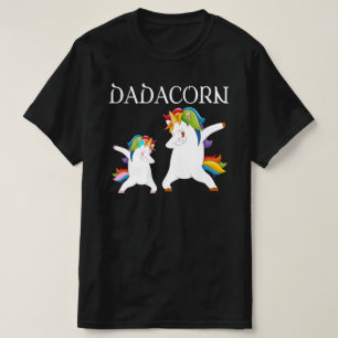 dadacorn grappige unicorn dad vaderdag giften t-shirt