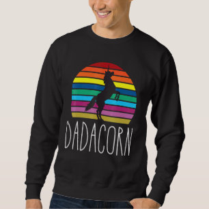 Dadacorn Magische Regenboog Eenhoorn Paard Familie Trui