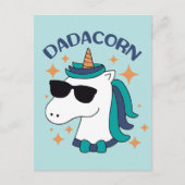 Dadacorn met zonnebril briefkaart (Voorkant)