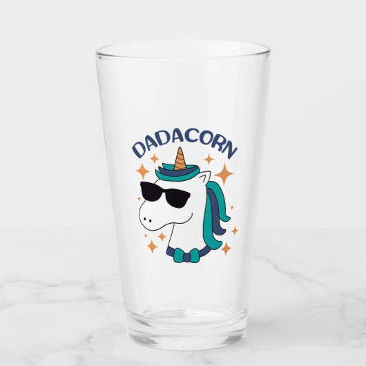Dadacorn met zonnebril glas (Voorkant)