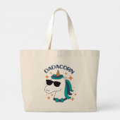 Dadacorn met zonnebril grote tote bag (Achterkant)