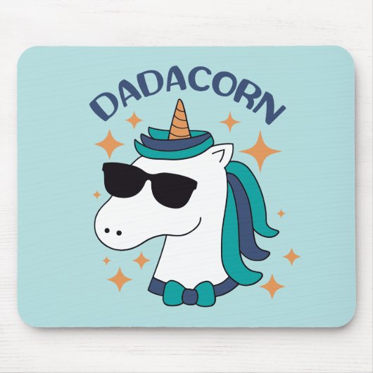 Dadacorn met zonnebril muismat (Voorkant)