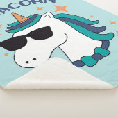 Dadacorn met zonnebril sherpa deken (3/4)
