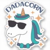 Dadacorn met zonnebril sticker (Voorkant)