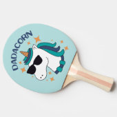 Dadacorn met zonnebril tafeltennisbatje (Zijkant)