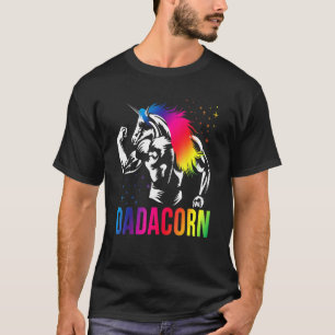 Dadacorn Musea Fathers Dag Joke Dad Unicorn T-shirt