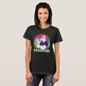 Dadacorn Unicorn Dad Of The Birthday Girl Princess T-shirt (Voorkant volledig)