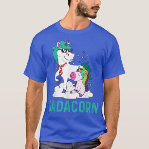 Dadacorn Unicorn Papa en Baby Unicorn Zonnebrillen T-shirt