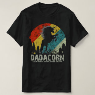 dadacorn vader eenhoorn vaderdag t-shirt