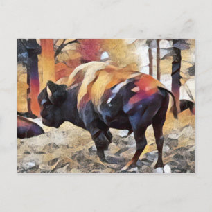 Dadaism Bison Briefkaart