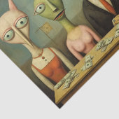 Dadaïst, surrealist. Uiteindelijk alleen maar geld Tissuepapier (Detail)