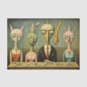 Dadaïst, surrealist. Uiteindelijk alleen maar geld Tissuepapier (Voorkant)