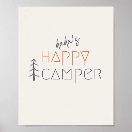 dada's blije kampeerder. Poster & Prints (Voorkant)