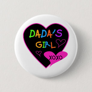 Dada's Girl T-Shirt, Mok, Button, Magnet, Meer Ronde Button 5,7 Cm